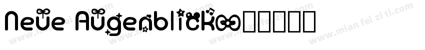 Neue Augenblick字体转换